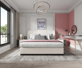 Simple European Style Bedroom-ID:402195937