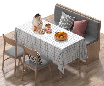 Nordic Style Dining Table And Chairs-ID:575227021