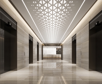 Modern Corridor/elevator Hall-ID:262630941