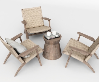 Wabi-sabi Style Leisure Table And Chair-ID:681819959