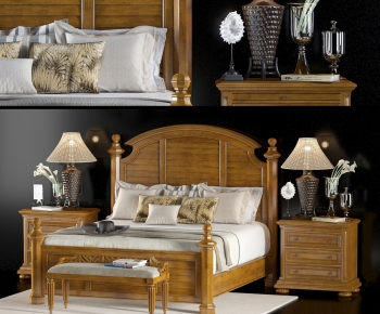 American Style Double Bed-ID:585277089