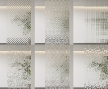 French Style Glass Screen Partition-ID:108448032