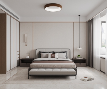 New Chinese Style Bedroom-ID:201690915