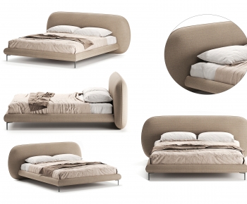 Nordic Style Double Bed-ID:177896028