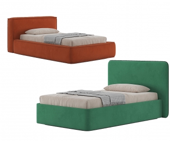 Modern Nordic Style Single Bed-ID:103719959