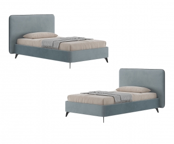 Nordic Style Single Bed-ID:584494116