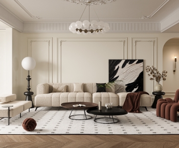French Style A Living Room-ID:647443067