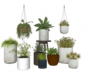 Modern Ground Green Plant Potted Plants-ID:295838127