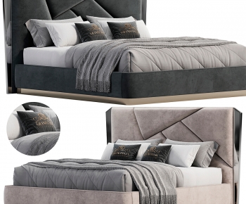 Modern Double Bed-ID:260684015