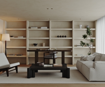 Wabi-sabi Style A Living Room-ID:205969103