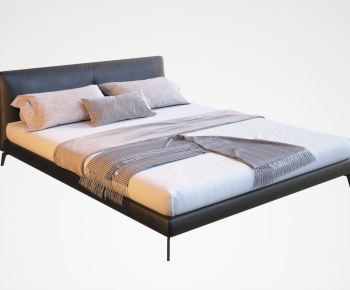 Modern Double Bed-ID:393496994