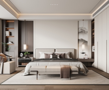 New Chinese Style Bedroom-ID:812402016