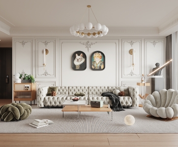 French Style A Living Room-ID:862227924