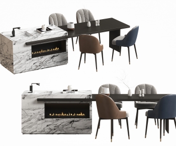 Modern Dining Table And Chairs-ID:838430883