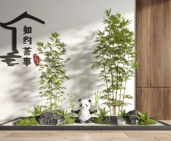 现代竹子景观植物熊猫小品-ID:147839076