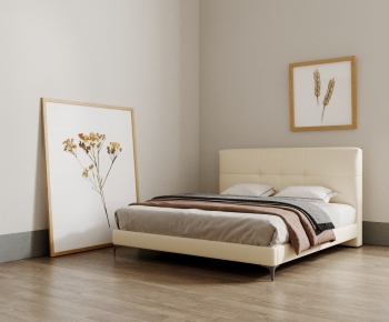 Modern Double Bed-ID:827372072