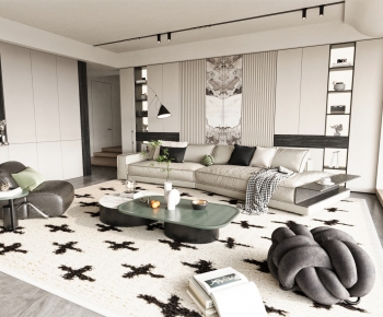 Modern A Living Room-ID:203165055