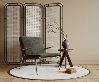 Wabi-sabi Style Lounge Chair-ID:863944052