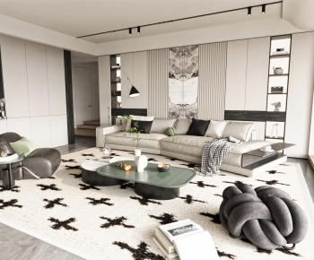 Modern A Living Room-ID:770051963