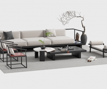 New Chinese Style Sofa Combination-ID:825373892
