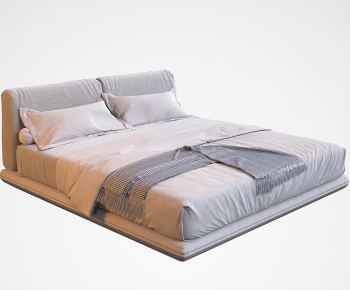 Modern Double Bed-ID:967489005
