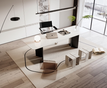 Modern Computer Desk And Chair-ID:183406118