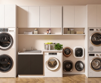 Modern Laundry Cabinet-ID:118460716