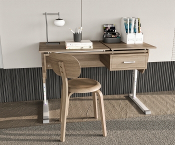 Modern Computer Desk And Chair-ID:180989986