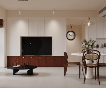 Wabi-sabi Style A Living Room-ID:196743017