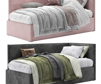 Modern Single Bed-ID:320878986