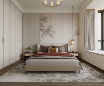 New Chinese Style Bedroom-ID:960275893