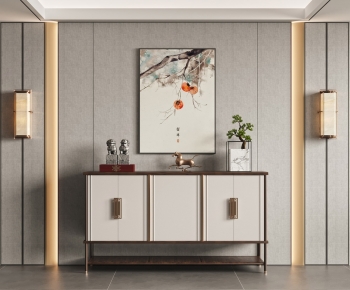 New Chinese Style Side Cabinet/Entrance Cabinet-ID:982449059