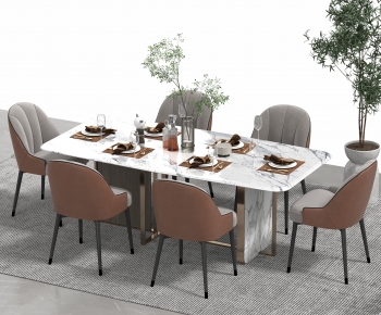 Modern Dining Table And Chairs-ID:253386023