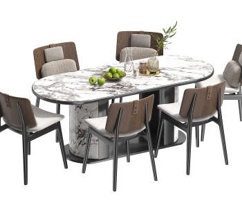 Modern Dining Table And Chairs-ID:557370262