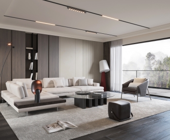 Modern A Living Room-ID:965363034