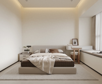 Wabi-sabi Style Bedroom-ID:960340982