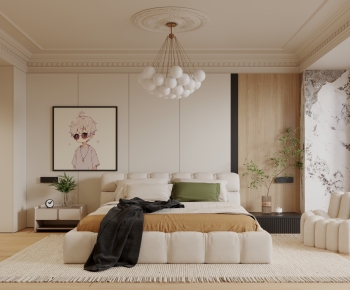 Modern French Style Bedroom-ID:585405118