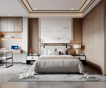 New Chinese Style Bedroom-ID:892895946