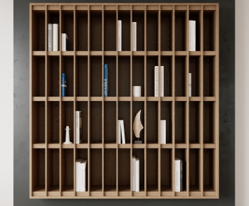 Modern Wabi-sabi Style Bookcase-ID:487087013
