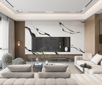 Modern A Living Room-ID:555244928