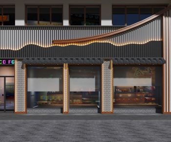 New Chinese Style Facade Element-ID:409245973