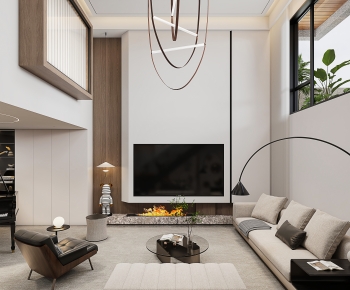 Modern A Living Room-ID:382044089