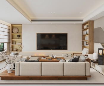 Modern A Living Room-ID:743118051