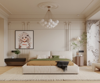 Modern French Style Bedroom-ID:827632909