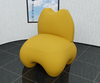 现代儿童房黄色沙发椅-ID:260483032