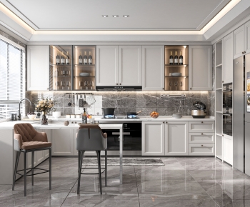French Style Open Kitchen-ID:263389118