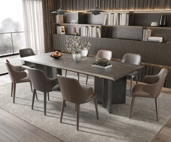 Modern Dining Table And Chairs-ID:781740906