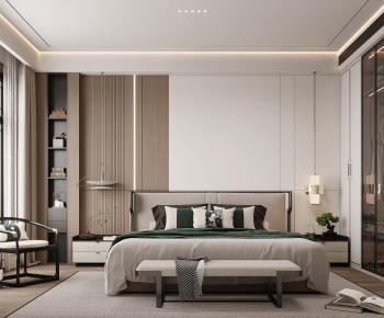 New Chinese Style Bedroom-ID:501014951