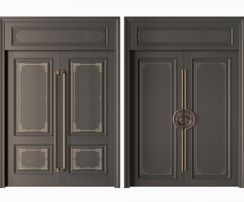 New Chinese Style Double Door-ID:914378884