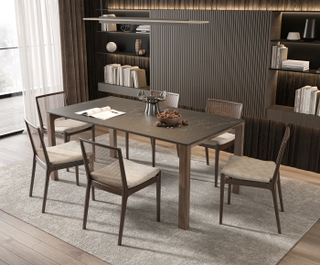 Modern Dining Table And Chairs-ID:748377084
